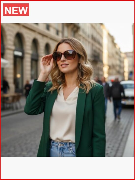 Vintage Square Wraparound Polarized Sunglasses UV400 Protection Classic Vintage Square Wraparound Polarized Sunglasses UV400  main image 3